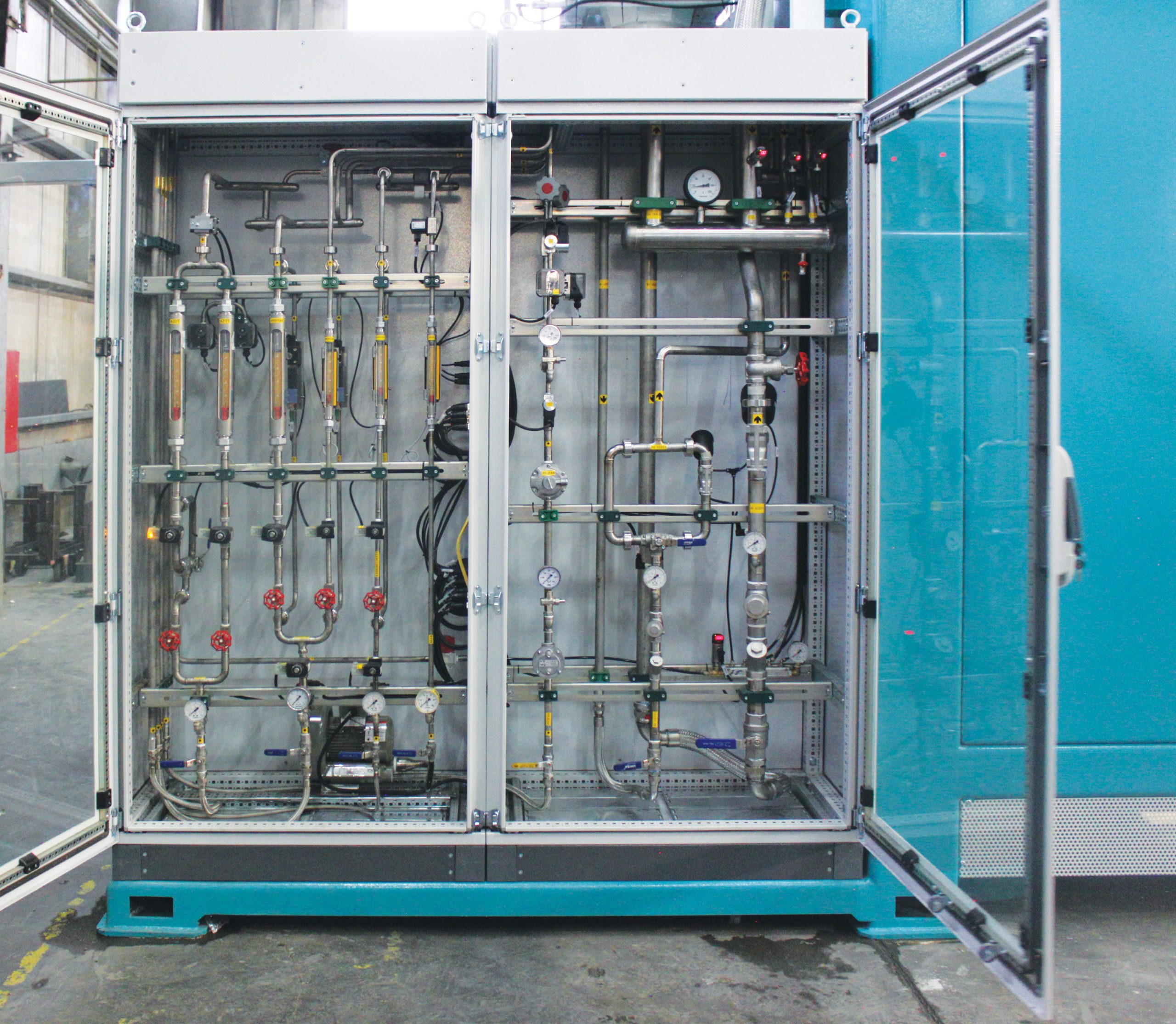 Панель управления горизонтальной печью азотирования